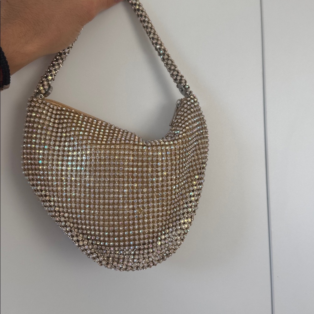 Elegant Rhinestone Embellished Handbag